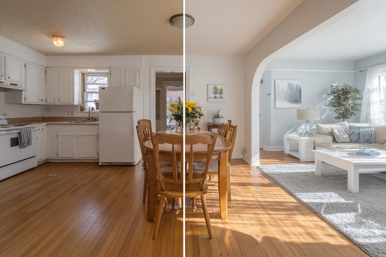 cleaning and renovating hoarder house Long Island New York property