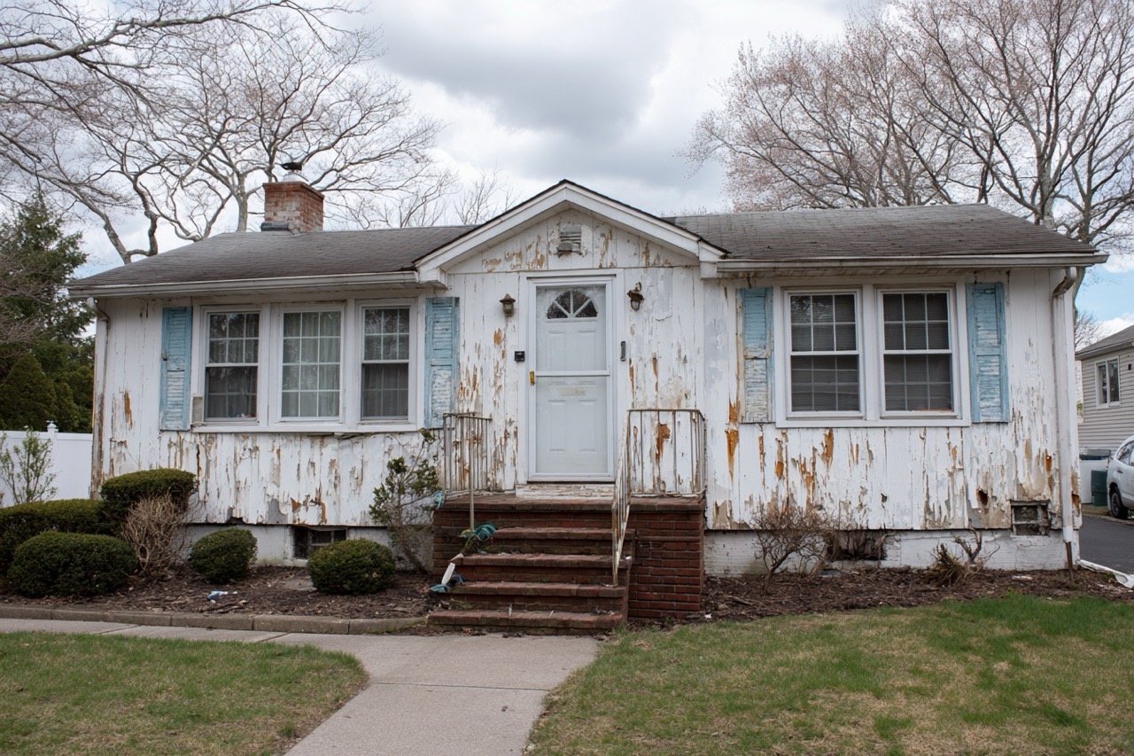 Distressed condemned property Long Island NY needing extensive repairs