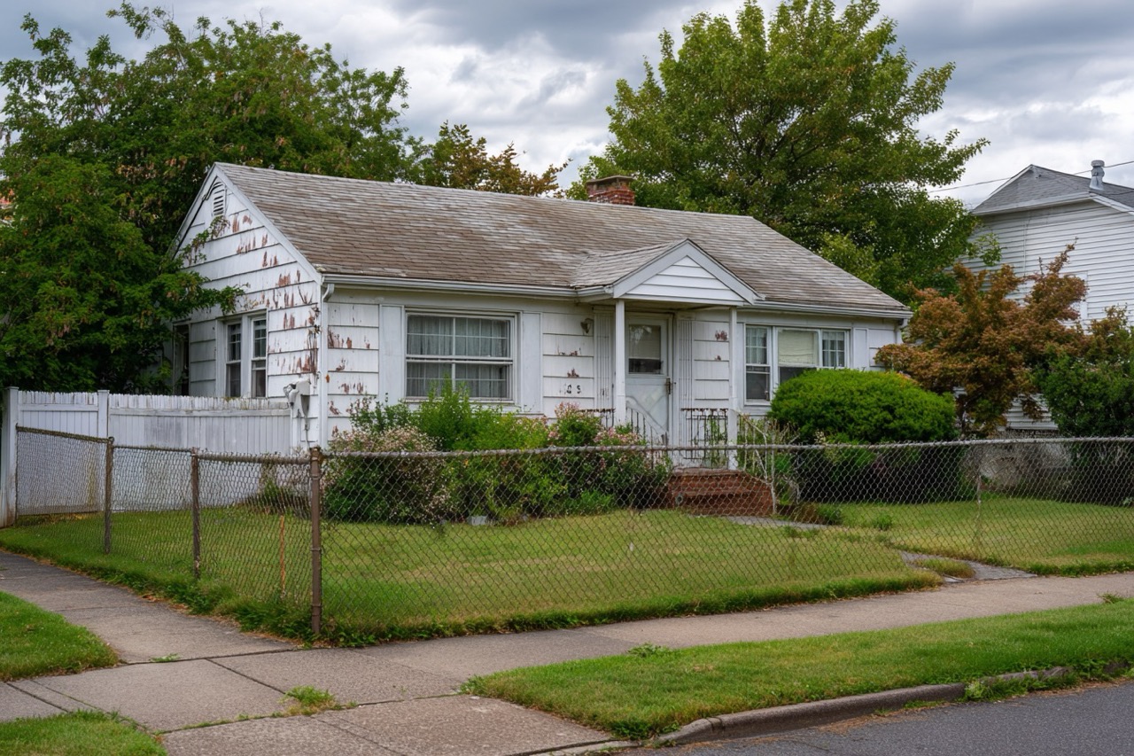 inherited property for sale in Long Island New York suburban neighborhood