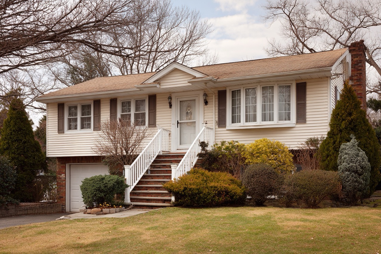 Split level home being prepared for divorce sale in Long Island New York