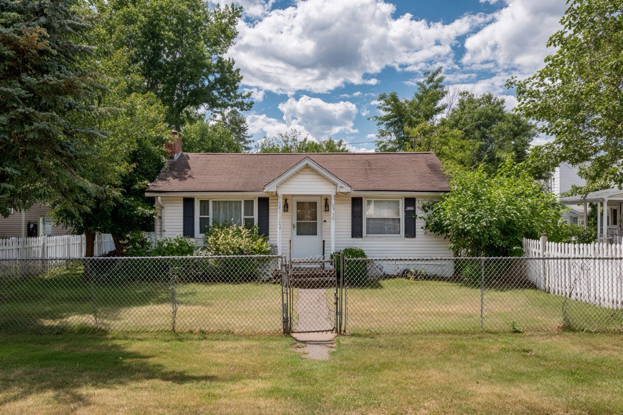 Secured vacant home with locks and fencing in Long Island New York
