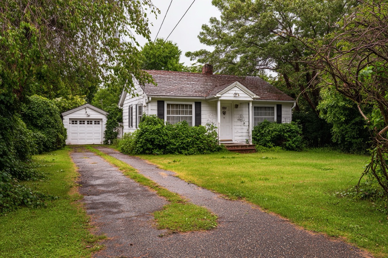 Vacant residential property vulnerable to squatters in Long Island New York
